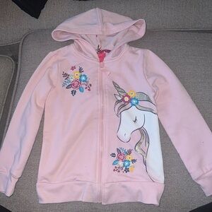 Isaac Mizrahi Pink Embroidered Butterfly Hoodie